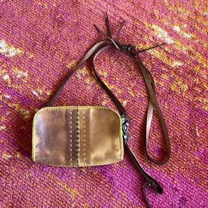 Vintage Handmade Leather Boho Crossbody